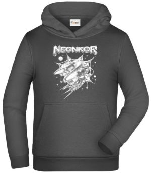 Neonkor, tekutý kov, bílý tisk