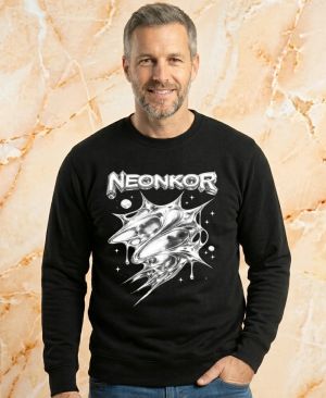 Neonkor, tekutý kov, bílý tisk