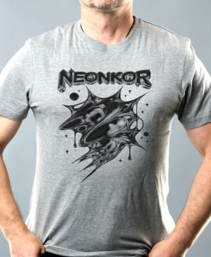 Neonkor, tekutý kov, černý tisk