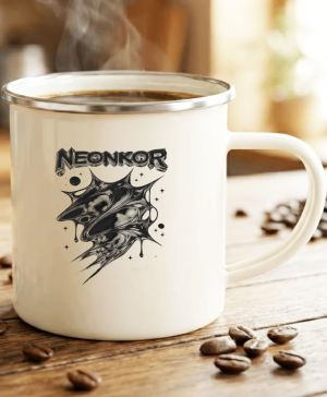 Neonkor, tekutý kov, černý tisk