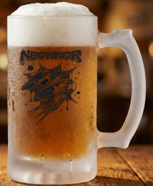 Neonkor, tekutý kov, černý tisk