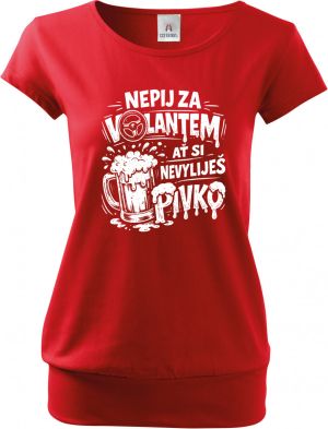 Nepij za volantem, bílý potisk