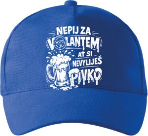 Nepij za volantem, bílý potisk