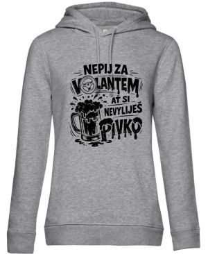 Nepij za volantem, černý potisk