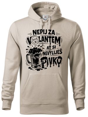 Nepij za volantem, černý potisk