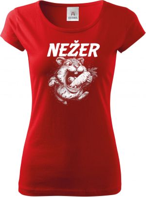 Nežer křeček, bílý potisk