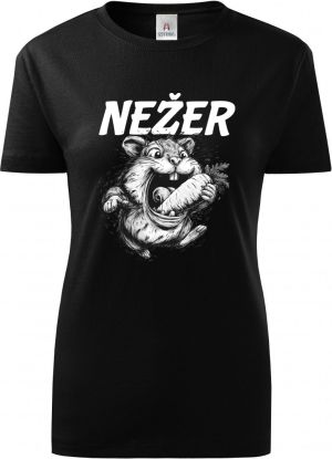 Nežer křeček, bílý potisk