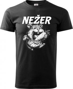 Nežer křeček, bílý potisk
