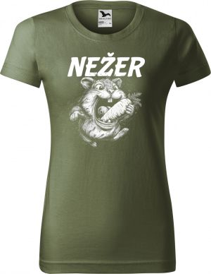Nežer křeček, bílý potisk