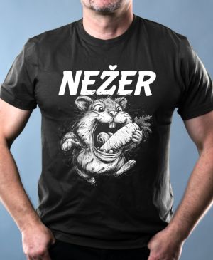 Nežer křeček, bílý potisk