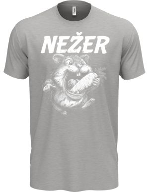 Nežer křeček, bílý potisk