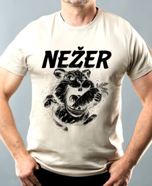 Nežer křeček, černý potisk