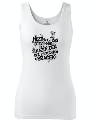 Neztrácej čas, černý potisk