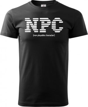 NPC, non playable character, bílý tisk