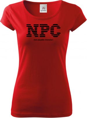 NPC, non playable character, černý tisk