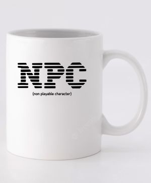 NPC, non playable character, černý tisk