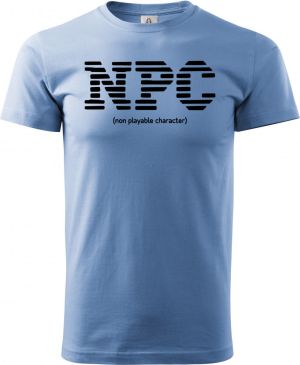 NPC, non playable character, černý tisk