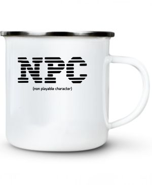 NPC, non playable character, černý tisk