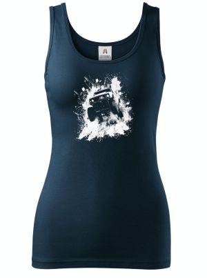 Offroad ve skoku, bílý tisk