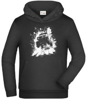 Offroad ve skoku, bílý tisk