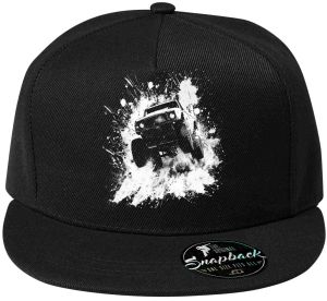 Offroad ve skoku, bílý tisk