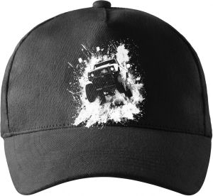 Offroad ve skoku, bílý tisk