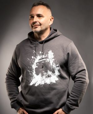 Offroad ve skoku, bílý tisk