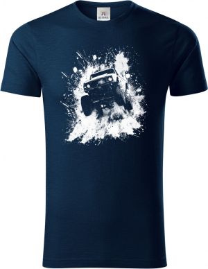 Offroad ve skoku, bílý tisk