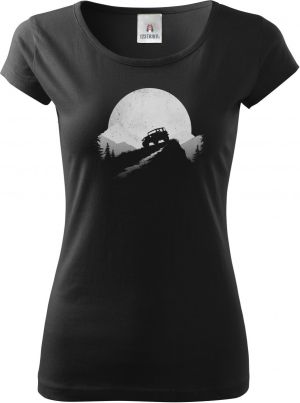 Offroad západ, bílý tisk