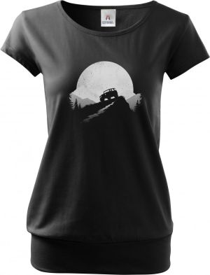 Offroad západ, bílý tisk