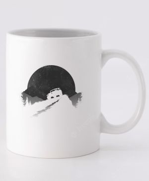 Offroad západ, bílý tisk