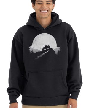 Offroad západ, bílý tisk