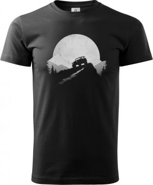 Offroad západ, bílý tisk