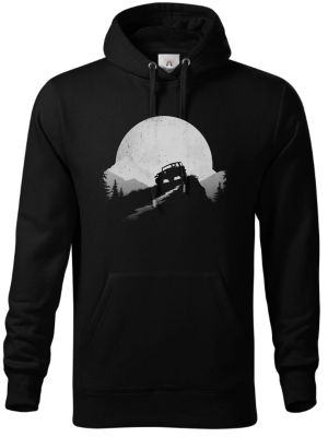 Offroad západ, bílý tisk