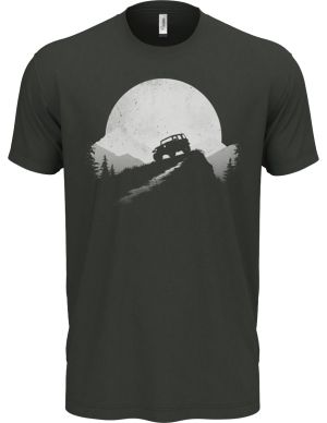 Offroad západ, bílý tisk