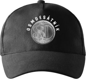 Osmdesátník, ideální dárek k narozeninám, bílý potisk