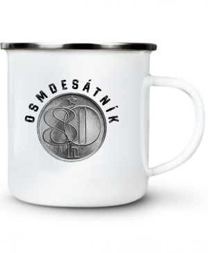 Osmdesátník, ideální dárek k narozeninám, černý potisk