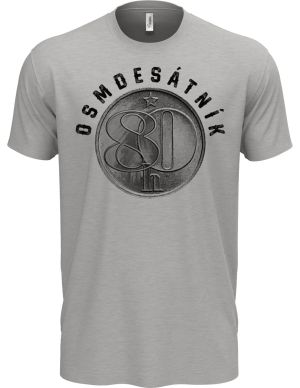 Osmdesátník, ideální dárek k narozeninám, černý potisk