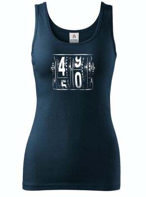 Padesátka na tachometru, bílý tisk