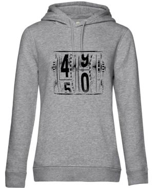 Padesátka na tachometru, černý tisk