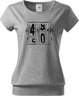 Padesátka na tachometru, černý tisk