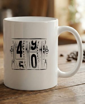 Padesátka na tachometru, černý tisk