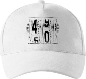 Padesátka na tachometru, černý tisk