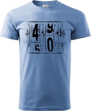 Padesátka na tachometru, černý tisk