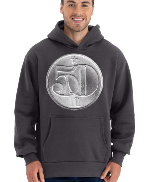 Padesátník, bez textu, bílý potisk