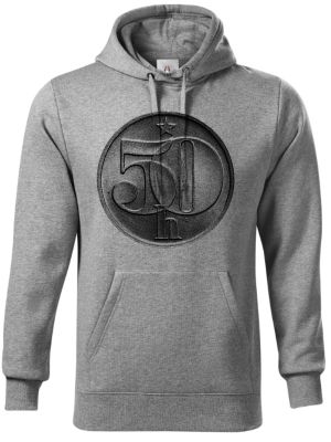 Padesátník, bez textu, černý potisk