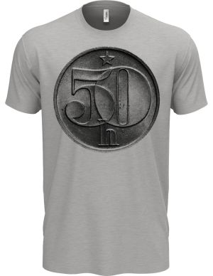 Padesátník, bez textu, černý potisk