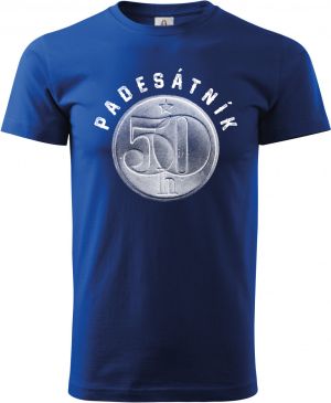Padesátník, ideální dárek k narozeninám, bílý potisk
