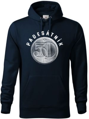 Padesátník, ideální dárek k narozeninám, bílý potisk