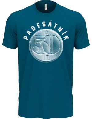 Padesátník, ideální dárek k narozeninám, bílý potisk